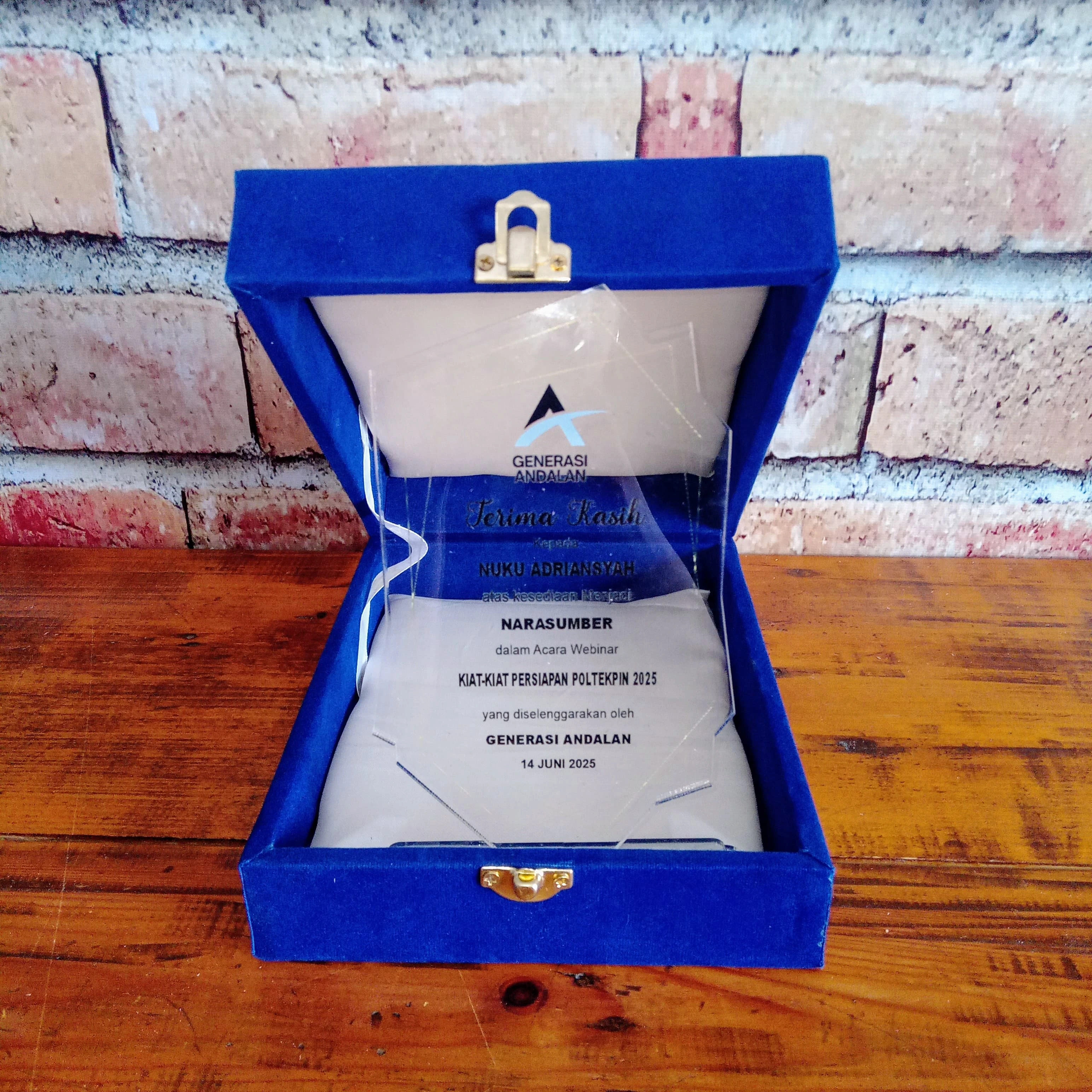 Thank You Plaque
